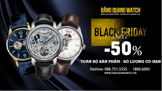 Bùng nổ Black Friday – Giảm ngay 50% toàn bộ sản phẩm tại Đăng Quang Watch - Ảnh 1.