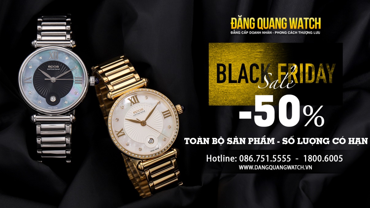 Bùng nổ Black Friday, giảm tới 50% toàn bộ sản phẩm tại Đăng Quang Watch - Ảnh 1.