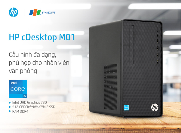 HP M01: Máy tính để bàn cho doanh nghiệp với hiệu năng cao và bền bỉ - Ảnh 1.