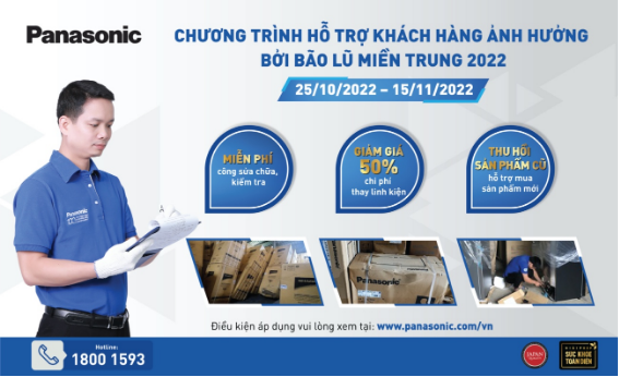 Panasonic chung tay hỗ trợ đồng bào 7 tỉnh thành vùng bão lũ - Ảnh 1.