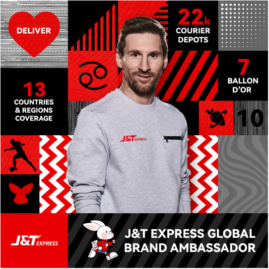 J&T Express công bố Lionel Messi là đại sứ thương hiệu toàn cầu - Ảnh 1.