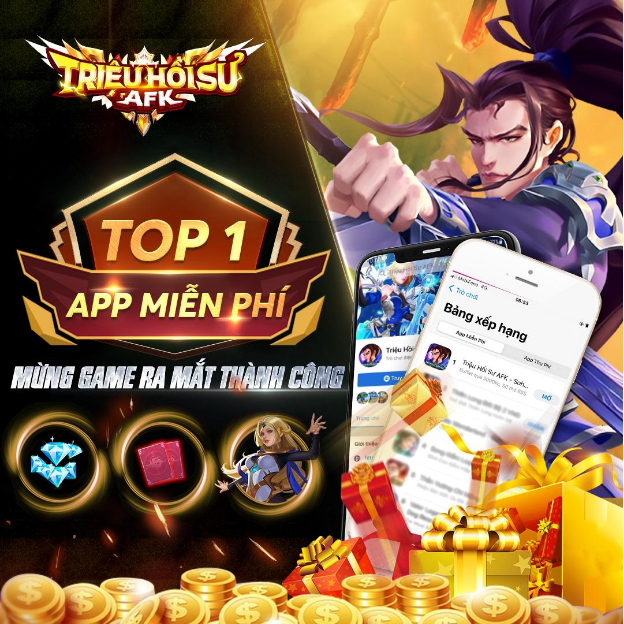 Triệu Hồi Sư AFK: Top miễn phí App Store, Top xu hướng CH Play, Top Thịnh hành Việt Nam - Ảnh 2.