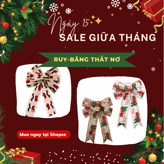 Giữa tháng Shopee sale đậm, thoải mái chốt đơn phụ kiện trang trí chỉ hơn 100.000 đồng để Giáng sinh thêm lung linh - Ảnh 1.