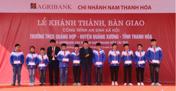 Agribank tài trợ 100% kinh phí xây dựng trường THCS Quảng Hợp, Thanh Hóa - Ảnh 3.