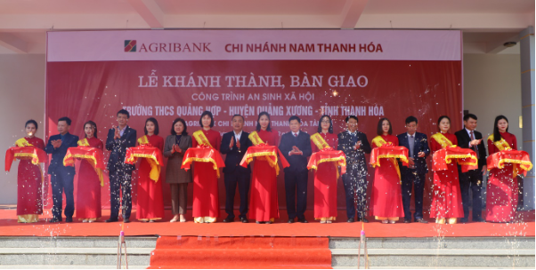 Agribank tài trợ 100% kinh phí xây dựng trường THCS Quảng Hợp, Thanh Hóa - Ảnh 4.