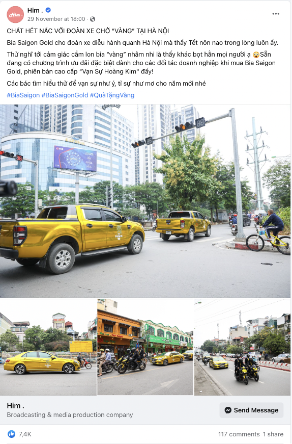 Nhiều trang mạng đồng loạt chia sẻ về đoàn xe chở vàng tại Hà Nội - Ảnh 1.