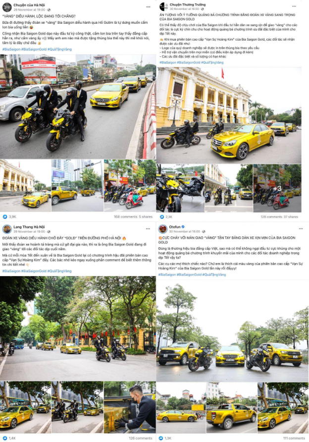 Nhiều trang mạng đồng loạt chia sẻ về đoàn xe chở &quot;vàng&quot; tại Hà Nội - Ảnh 3.