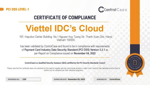 Viettel IDC tiếp tục đạt chứng chỉ khắt khe về bảo mật PCI DSS - Ảnh 1.