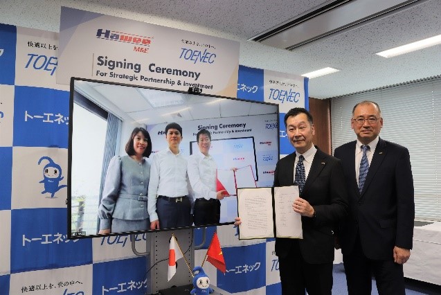 Hawee M&E và TOENEC Nhật Bản ký kết hợp tác chiến lược và đầu tư - Ảnh 1.