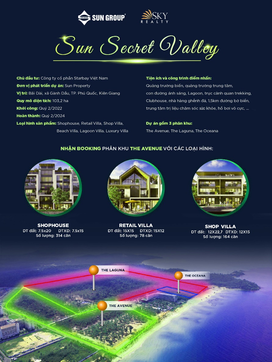 Sky Realty chính thức phân phối Sun Secret Valley Phú Quốc của Sun Group - Ảnh 1.