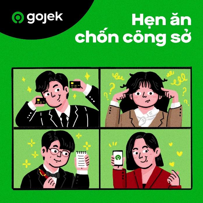 Gojek dẫn dắt trend order đồ ăn phiên bản “Hẹn ăn chốn công sở” - Ảnh 1.