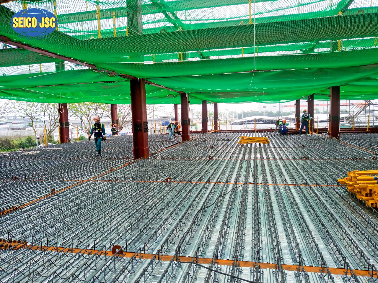 Xu hướng thay thế sàn liên hợp bằng sàn truss deck cốt thép