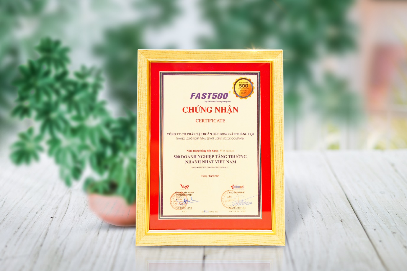 Liên tục tăng trưởng, Tập đoàn BĐS Thắng Lợi đứng hạng 4 trong FAST500 2022 - Ảnh 2.