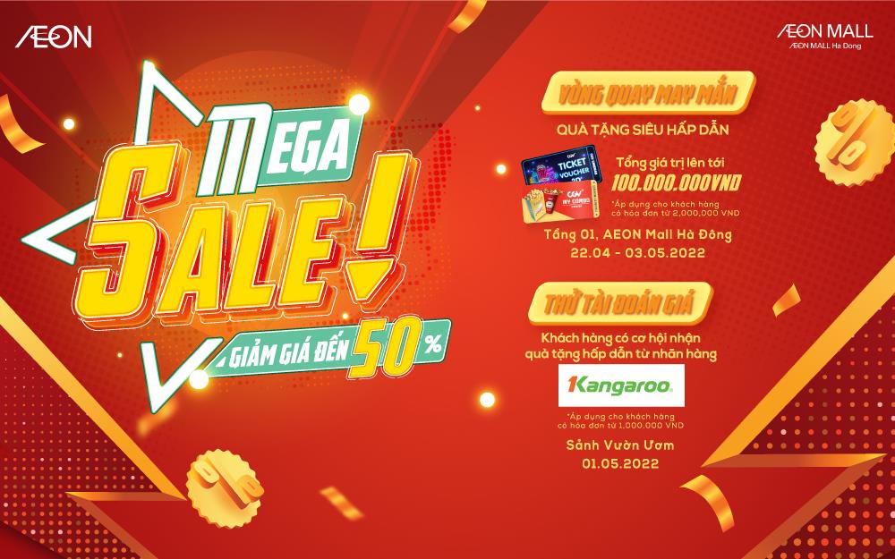 Mega Sale tại AEON MALL Hà Đông - Lễ hội mua sắm lớn bậc nhất năm - Ảnh 1.