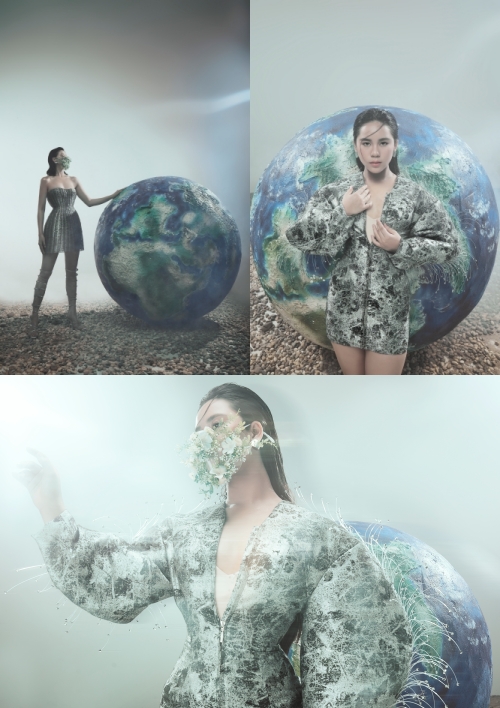 Miss Earth Phương Khánh và Miss Eco Teen International 2021 Bella Vũ sao lại nằm giữa chai, lọ, rác nhựa thế này? - Ảnh 3.