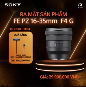 Sony ra mắt FE PZ 16-35mm F4 G - ống kính zoom điện góc rộng với khẩu độ cố định F4 gọn nhẹ bậc nhất thế giới - Ảnh 4.