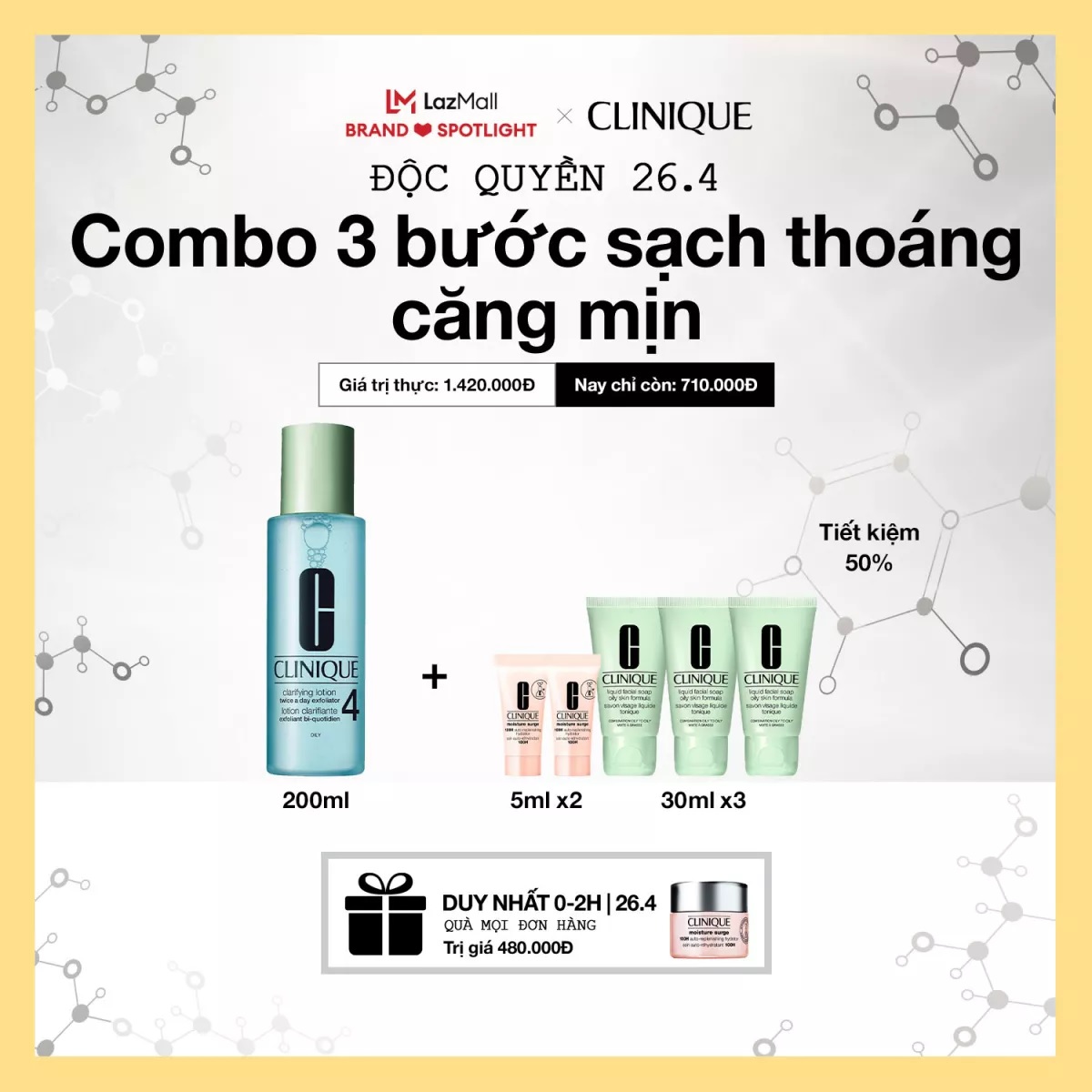 HOT: Ngày 26/4 này, Clinique tung sale chạm đáy cho nàng yêu chiều làn da, mua 1 tặng 1 fullsize, đặt cọc ngay hôm nay nhận thêm quà 550k! - Ảnh 2.