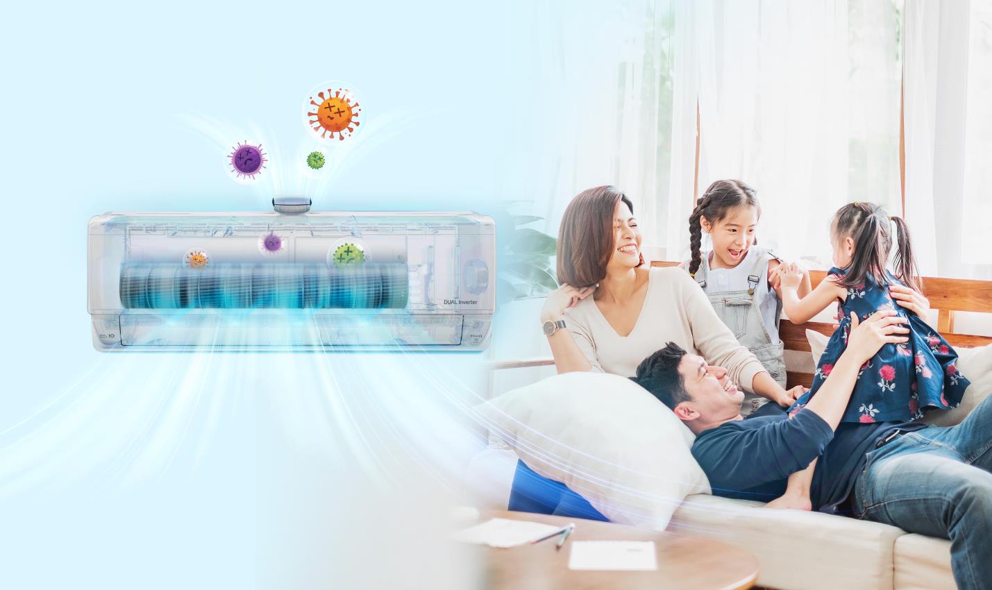 LG DUALCOOL giúp bảo vệ sức khỏe cả nhà “từ trong ra ngoài” như thế nào? - Ảnh 2.