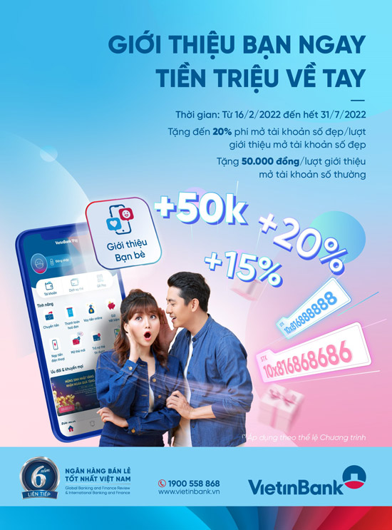 Nhận tiền thưởng không giới hạn từ VietinBank - Ảnh 1.