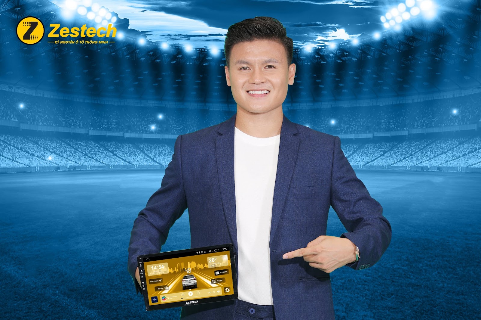 Quang Hải trở thành gương mặt đồng hành thương hiệu màn hình ô tô Zestech - Ảnh 2. Quang Hải trở thành gương mặt đồng hành thương hiệu màn hình ô tô Zestech - Ảnh 2.