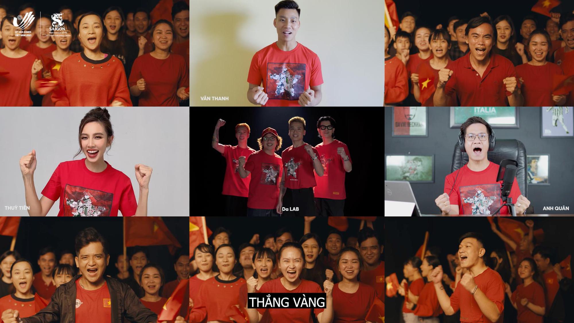 Khoảnh khắc người hâm mộ đồng lòng hô vang “Thắng vàng” ủng hộ SEA Games - Ảnh 2. Khoảnh khắc người hâm mộ đồng lòng hô vang “Thắng vàng” ủng hộ SEA Games - Ảnh 2.