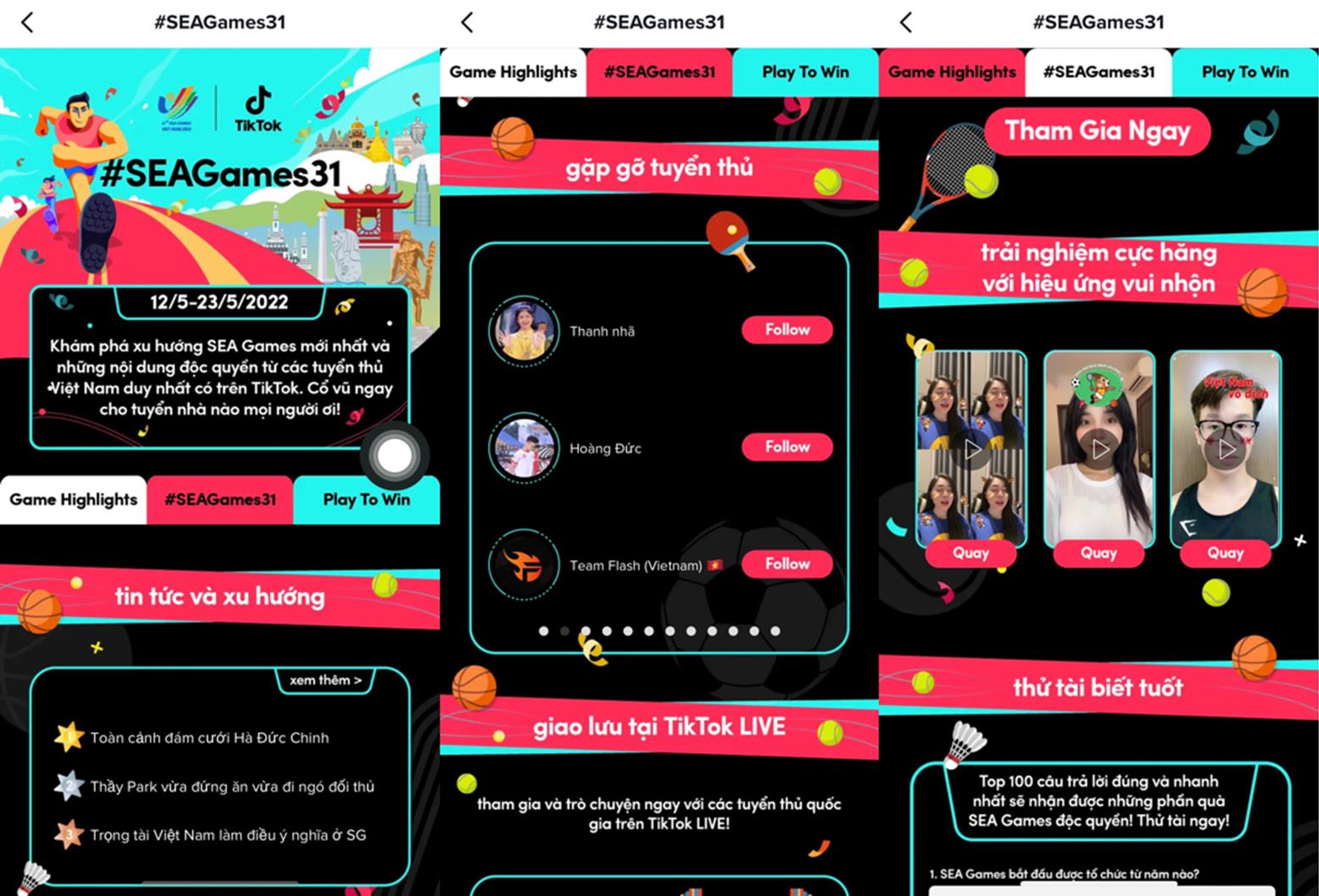 TikTok trở thành đối tác chính thức của SEA Games 31 - Ảnh 1. TikTok trở thành đối tác chính thức của SEA Games 31 - Ảnh 1.