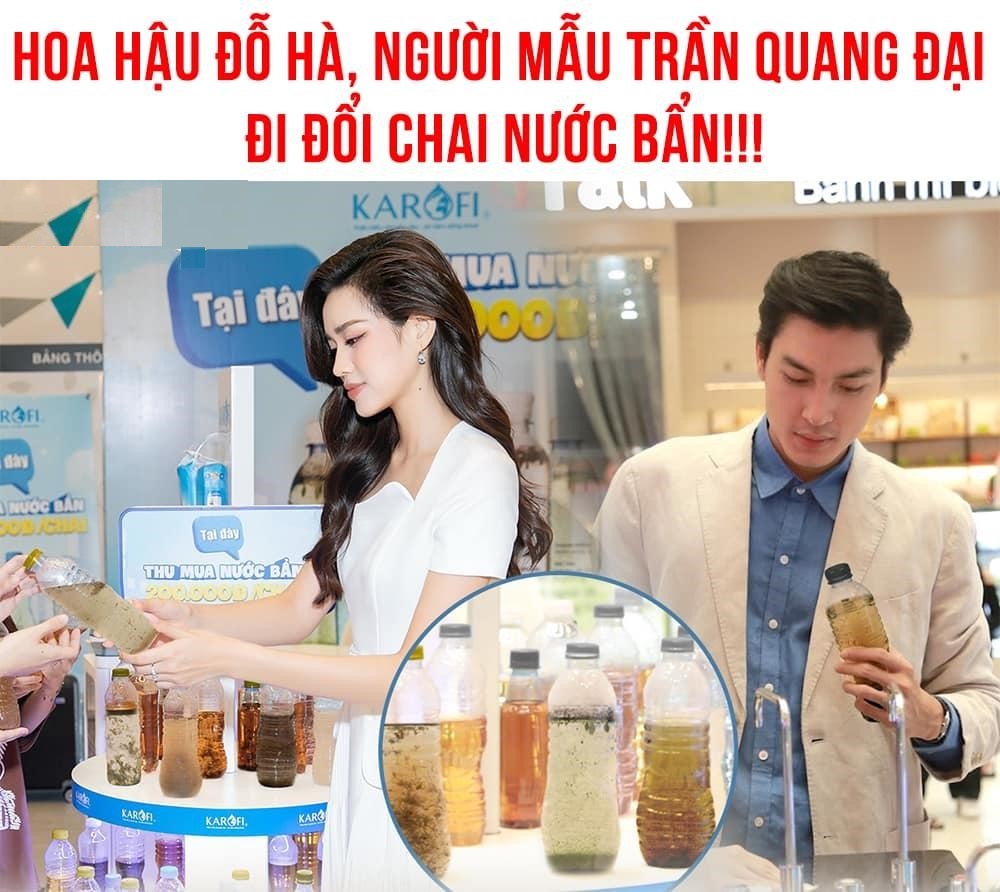 Hoa hậu Đỗ Thị Hà, người mẫu Trần Quang Đại nô nức đi bán chai nước bẩn giá trị… 200 nghìn - Ảnh 1.