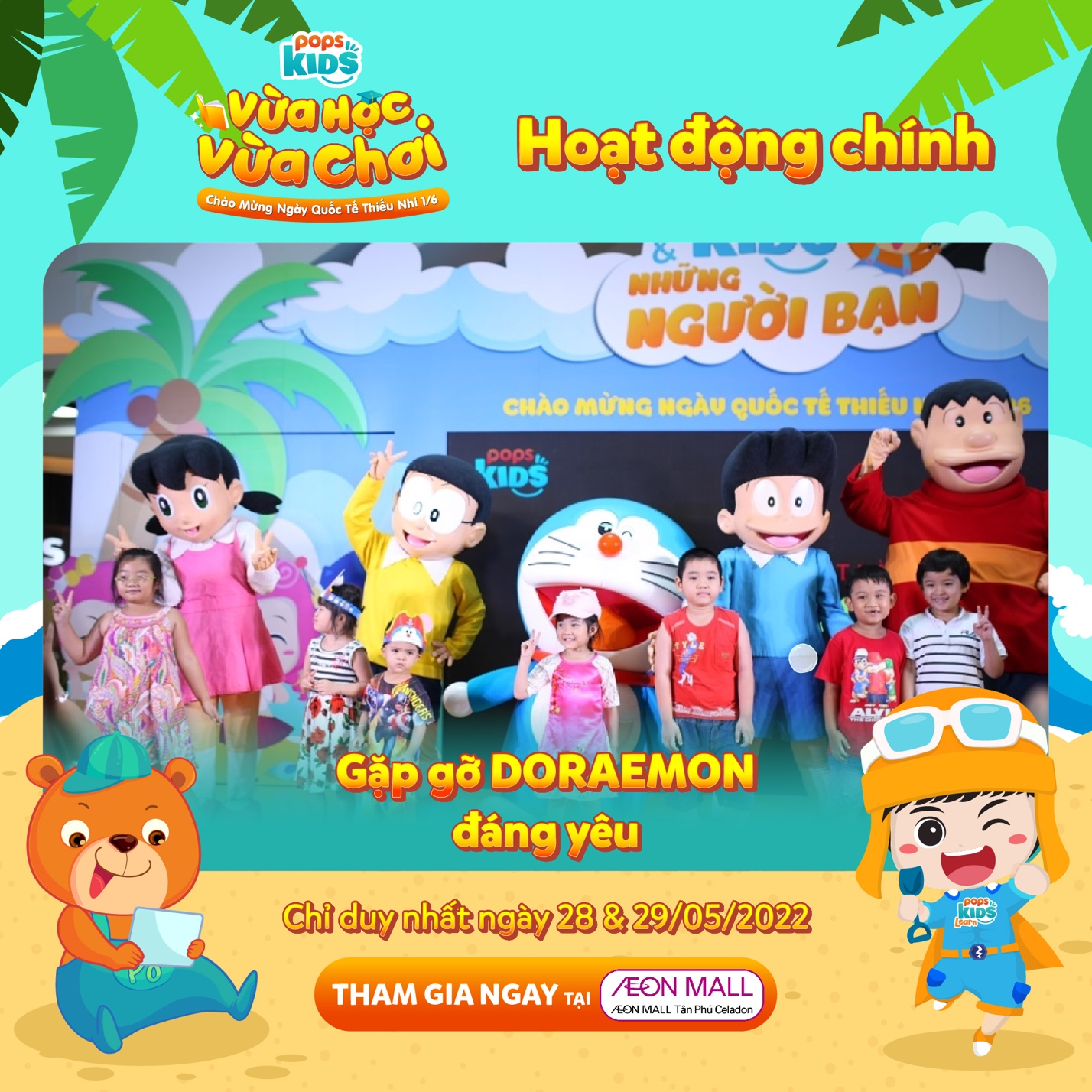 POPS Kids trở lại, dẫn đội quân Pikachu, Doraemon đến thăm các bé vào Quốc tế Thiếu nhi - Ảnh 2.