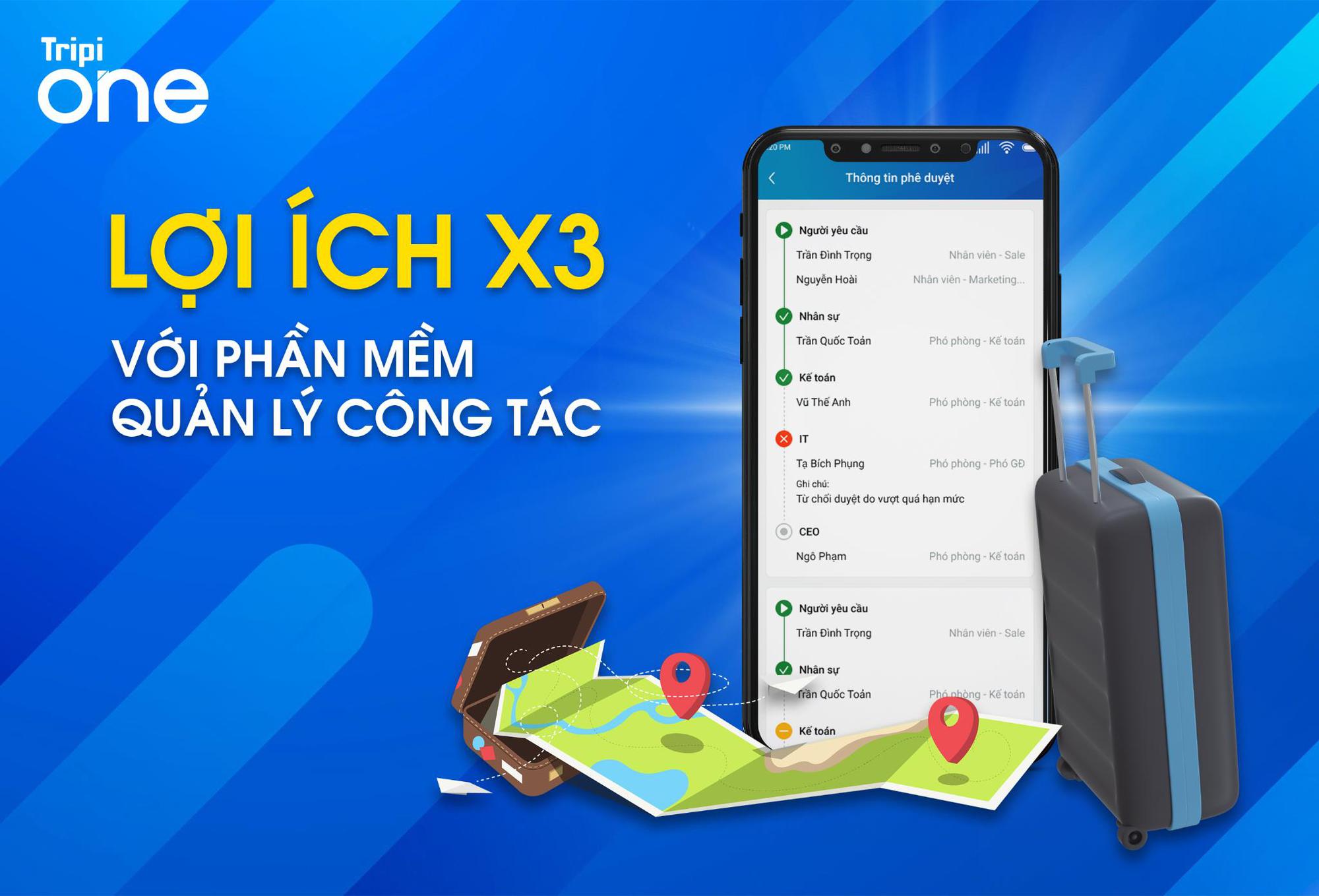 Giải pháp Tripi One “quẳng gánh lo” quản lý công tác phí doanh nghiệp - Ảnh 3. Giải pháp Tripi One “quẳng gánh lo” quản lý công tác phí doanh nghiệp - Ảnh 3.