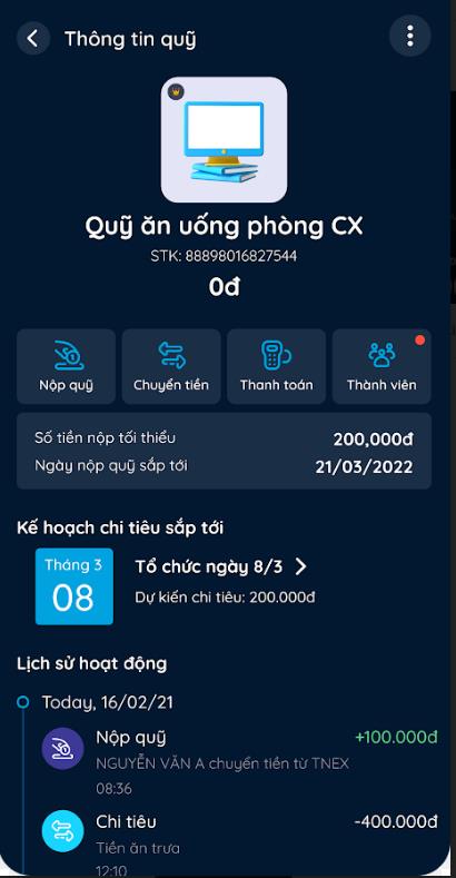 TNEX “đồng hành” cùng dân công sở với tính năng “quỹ trà chiều” - Ảnh 1.