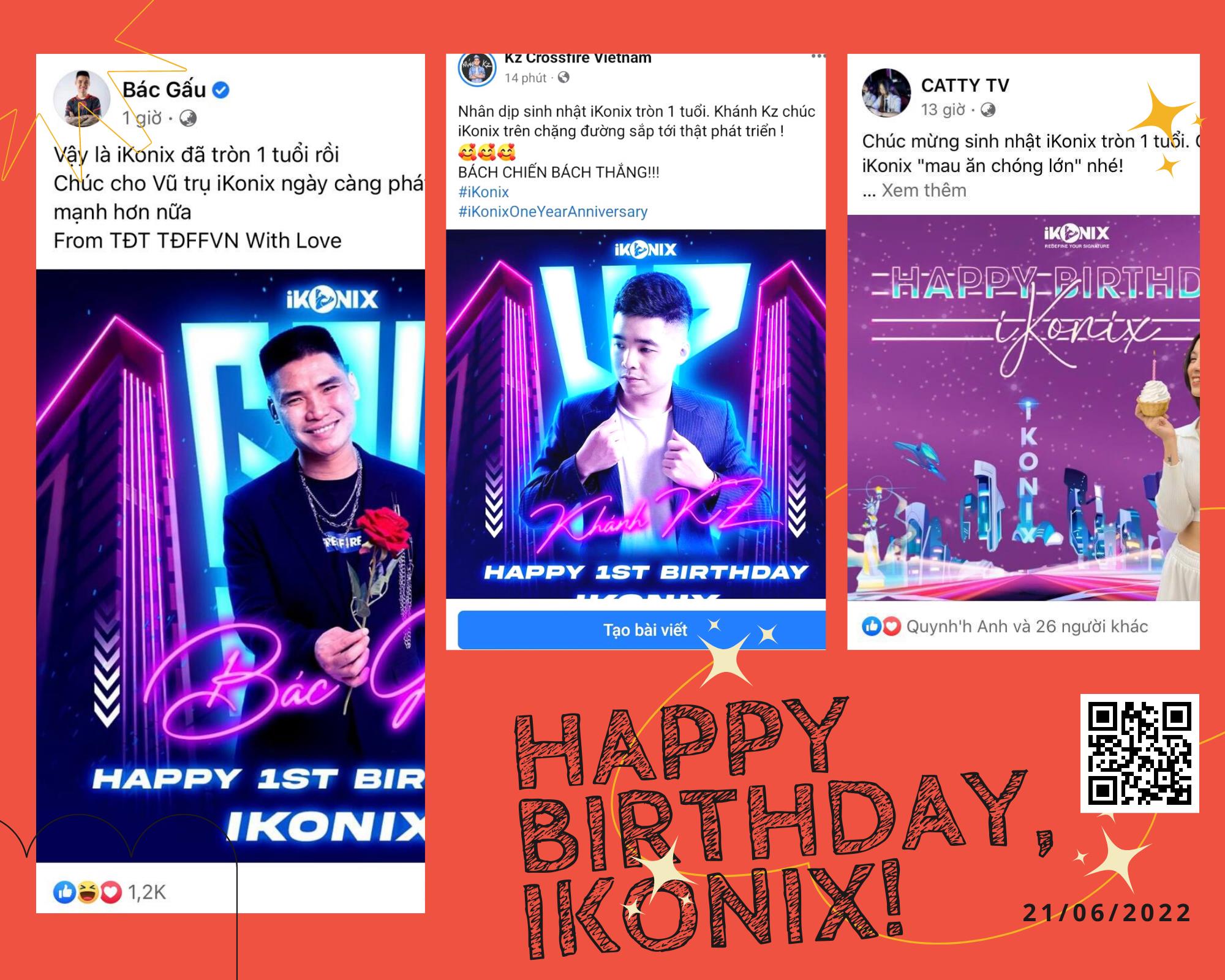 Dàn KOLs đình đám gửi lời chúc mừng sinh nhật iKonix - Ảnh 1.