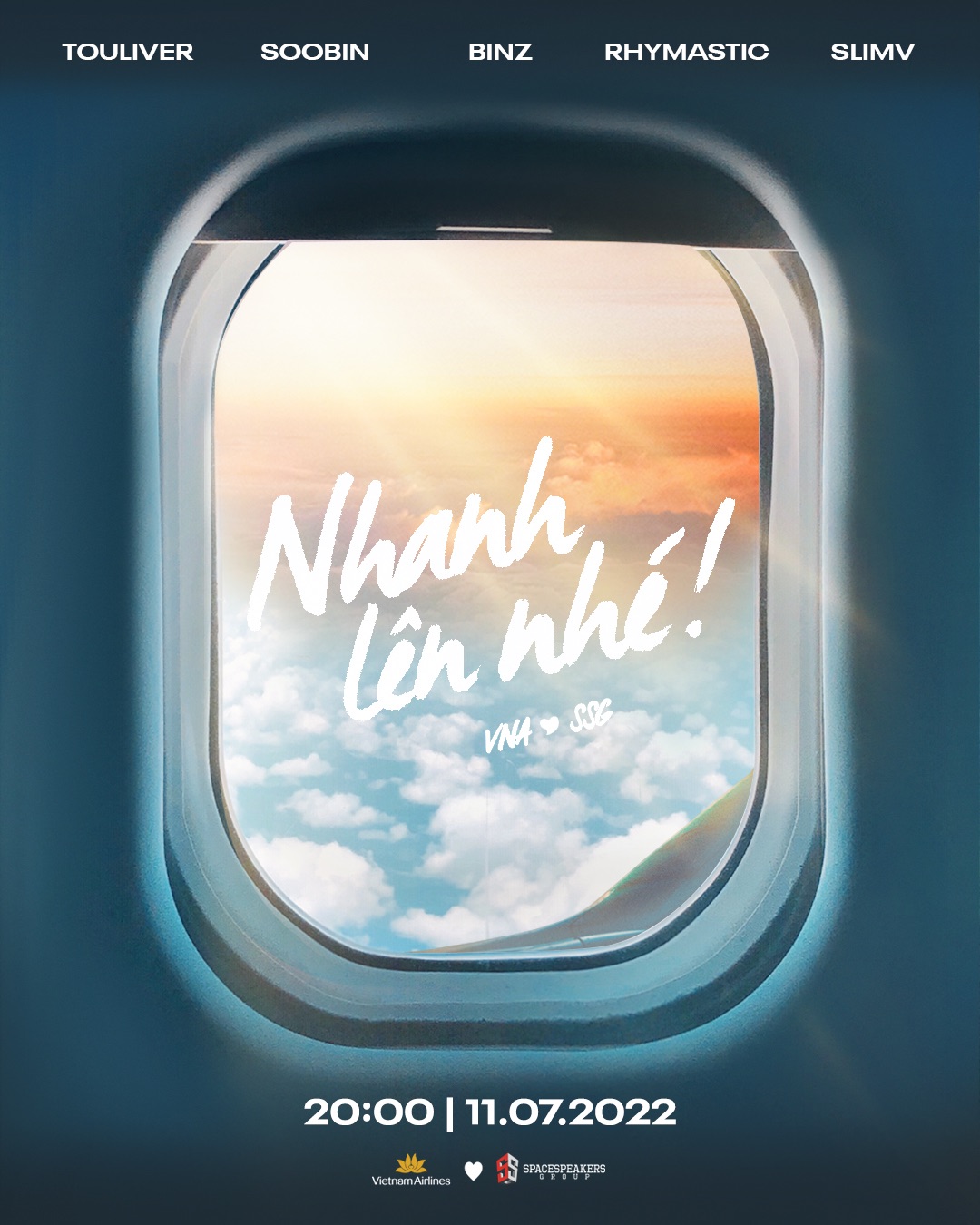 Touliver, Binz, SOOBIN, Rhymastic và SlimV lần đầu kết hợp, xác nhận sản xuất ca khúc chủ đề đầu tiên cho Vietnam Airlines - Ảnh 1.