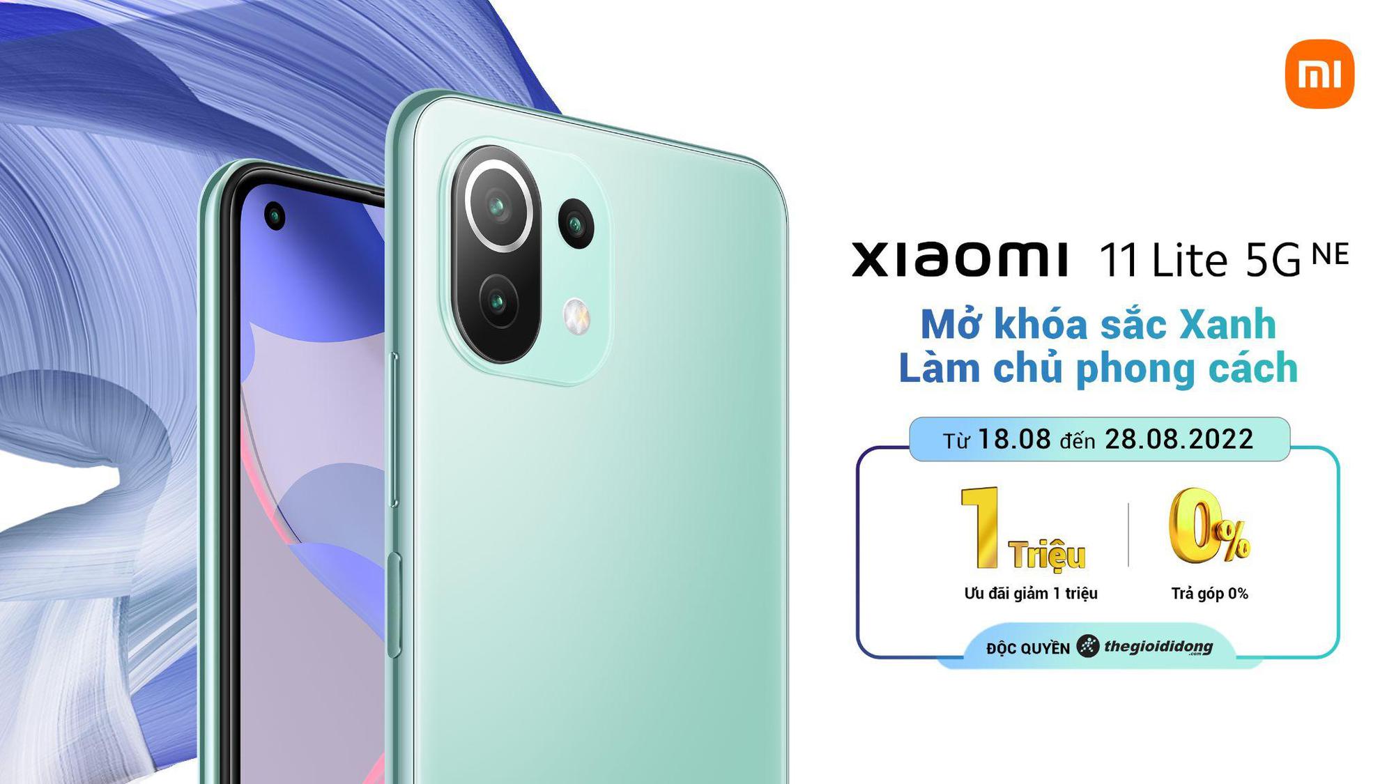 Xiaomi 11 Lite 5G NE ra mắt phiên bản màu đặc biệt mới Xanh Bạc Hà tại Thế Giới Di Động, cùng nhiều ưu đãi hấp dẫn - Ảnh 1.