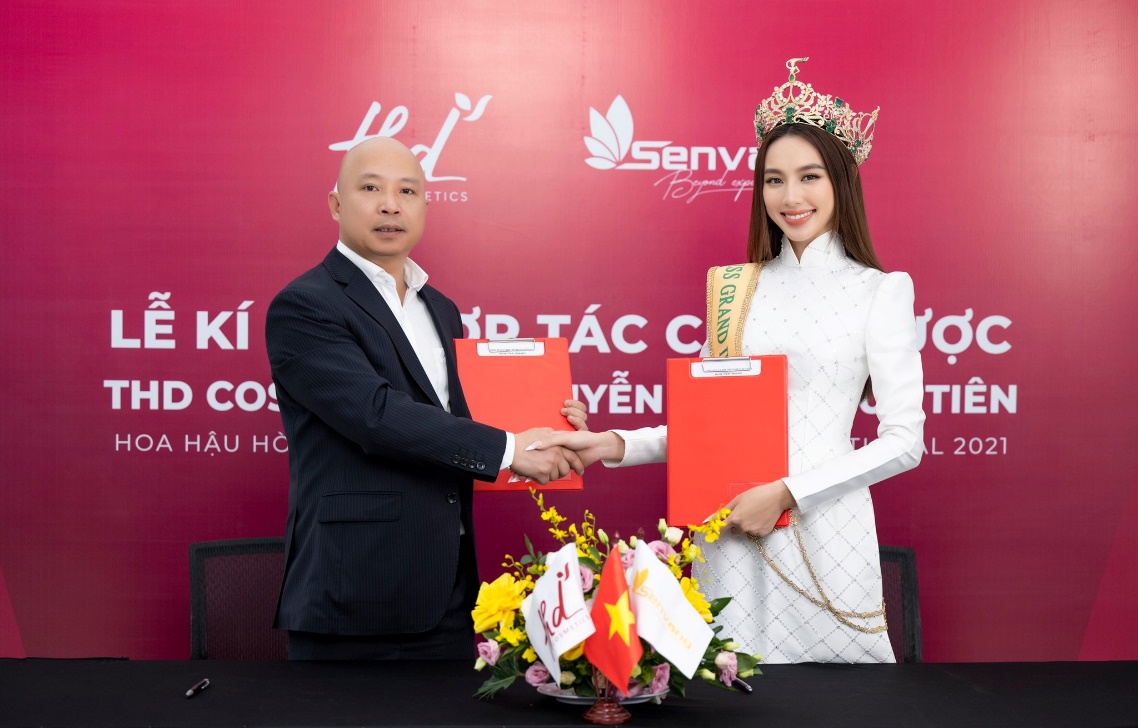 Thuỳ Tiên ký hợp đồng hợp tác với thương hiệu phân phối mỹ phẩm Hàn Quốc - Ảnh 4.