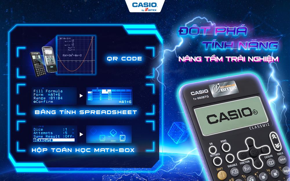 Casio fx-880BTG thế hệ mới gây kinh ngạc với khả năng giải toán và tính năng QR code độc đáo - Ảnh 3.