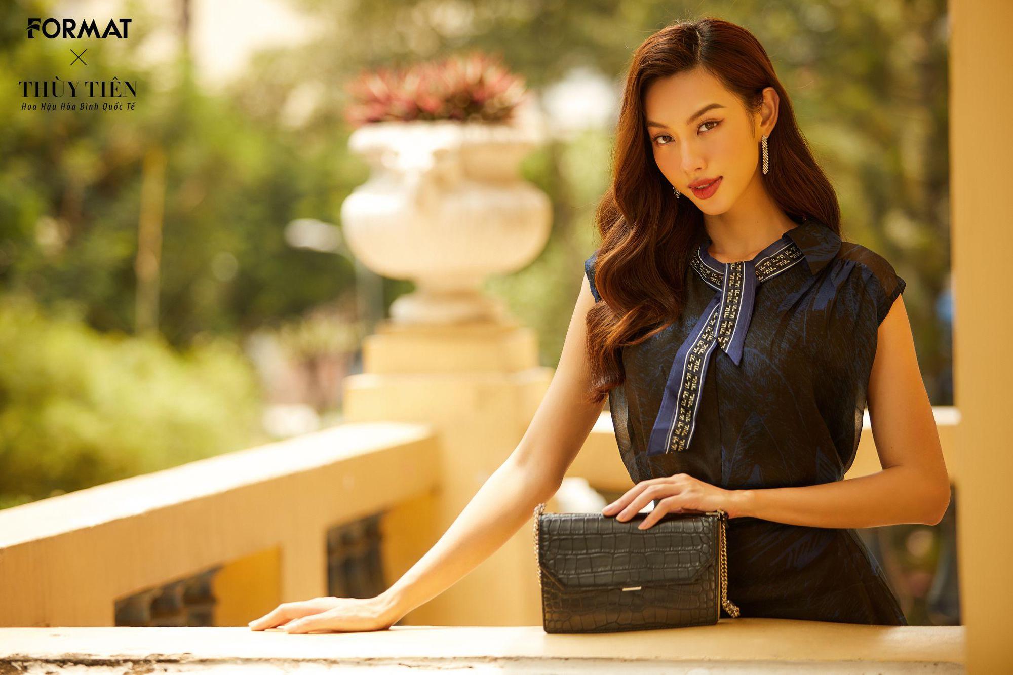 Hoa hậu Thuỳ Tiên kết hợp cùng FORMAT cho ra mắt BST thời thượng chuẩn quý cô thanh lịch - Ảnh 6.