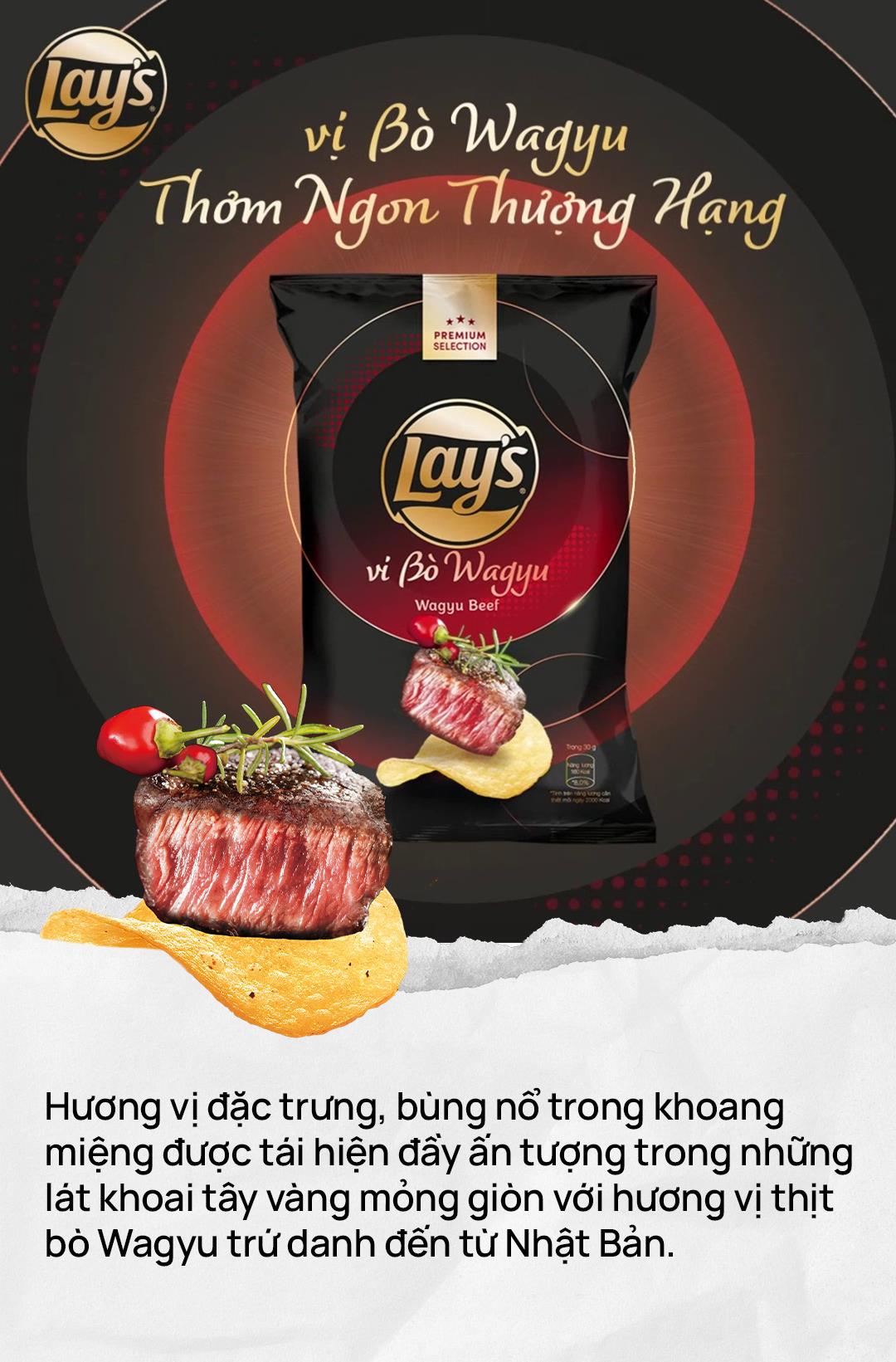 Nâng cấp trải nghiệm ăn vặt của bạn cùng snack khoai tây thượng hạng Lay's Premium vị bò Wagyu và vị nấm Truffle - Ảnh 3.