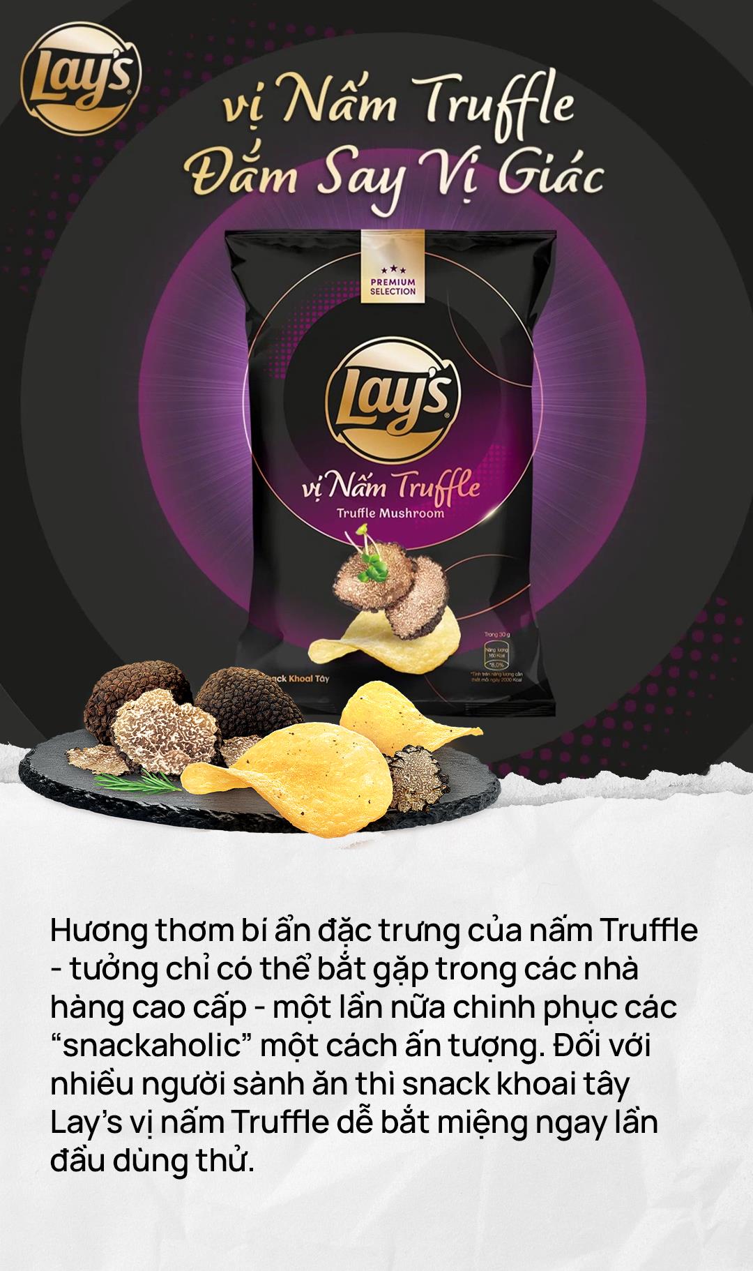 Nâng cấp trải nghiệm ăn vặt của bạn cùng snack khoai tây thượng hạng Lay's Premium vị bò Wagyu và vị nấm Truffle - Ảnh 4.