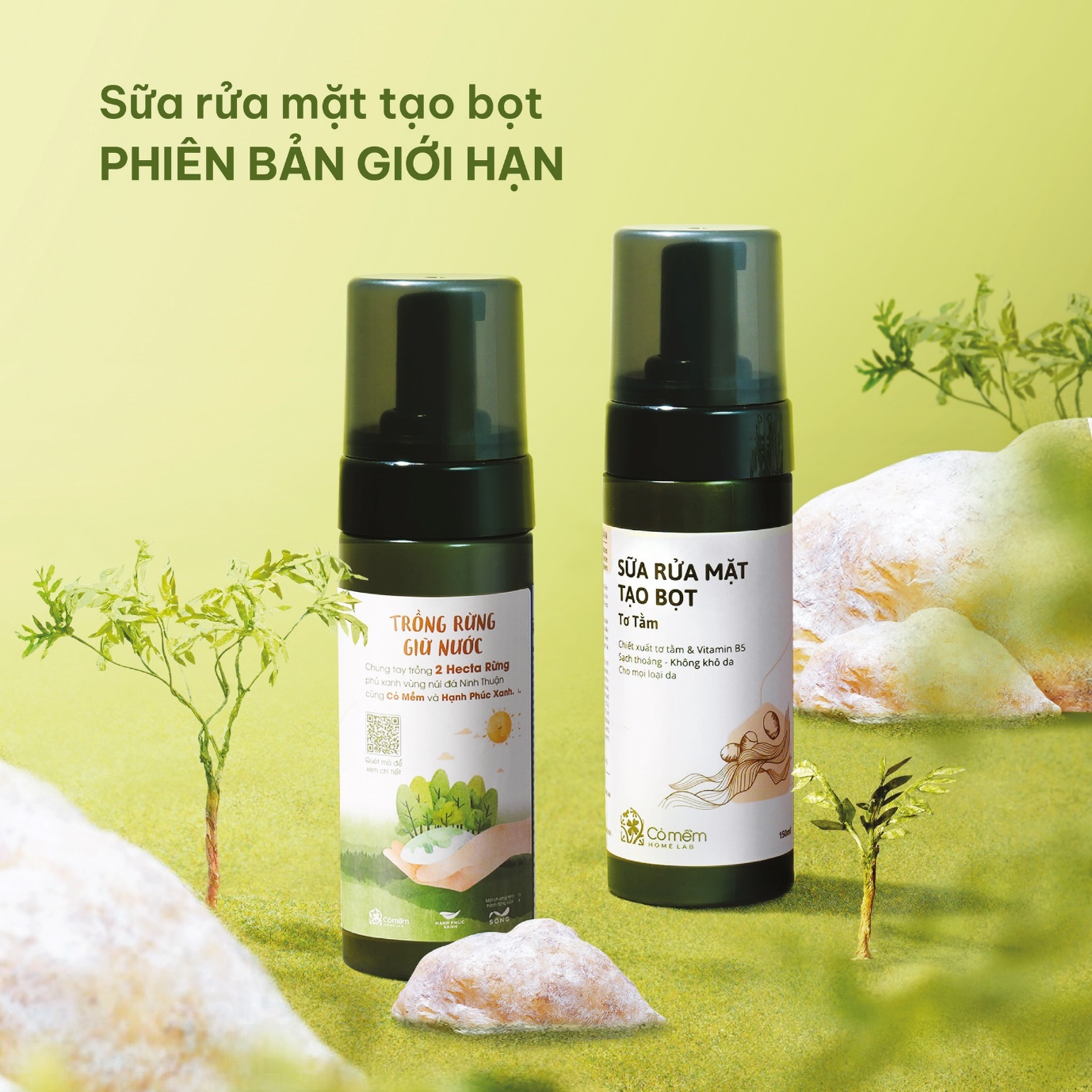 Chọn sản phẩm xanh, cùng Cỏ Mềm trồng rừng giữ nước