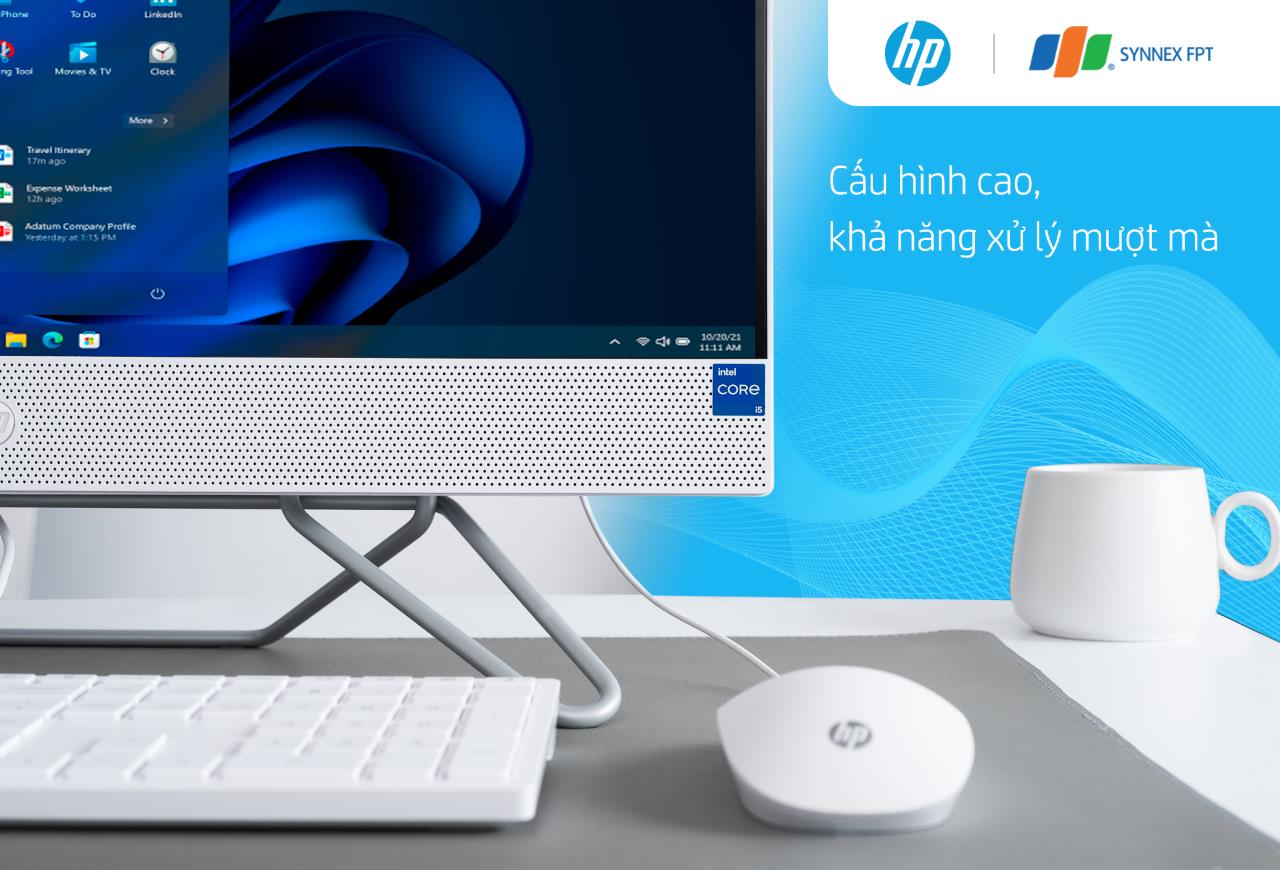 HP All-in-one 24-cb1011d: Thiết kế tinh tế, hiệu năng cao, cảm ứng tiện lợi - Ảnh 1.