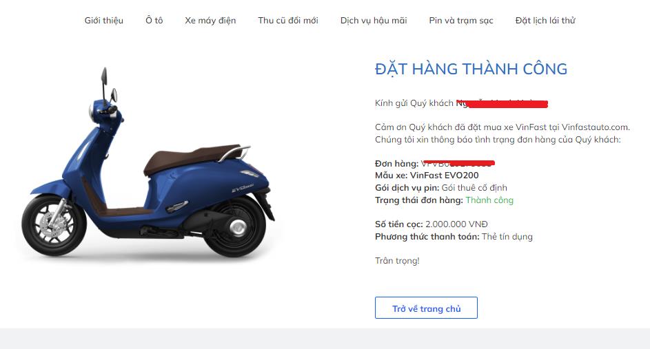 Người Việt “đổ xô” đặt mua xe máy điện quốc dân mới VinFast Evo200 - Ảnh 1.