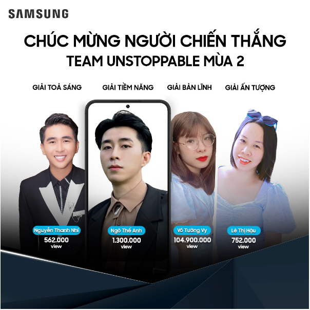 Samsung công bố người chiến thắng #TeamUnstoppable2022 tại Việt Nam - Ảnh 1.