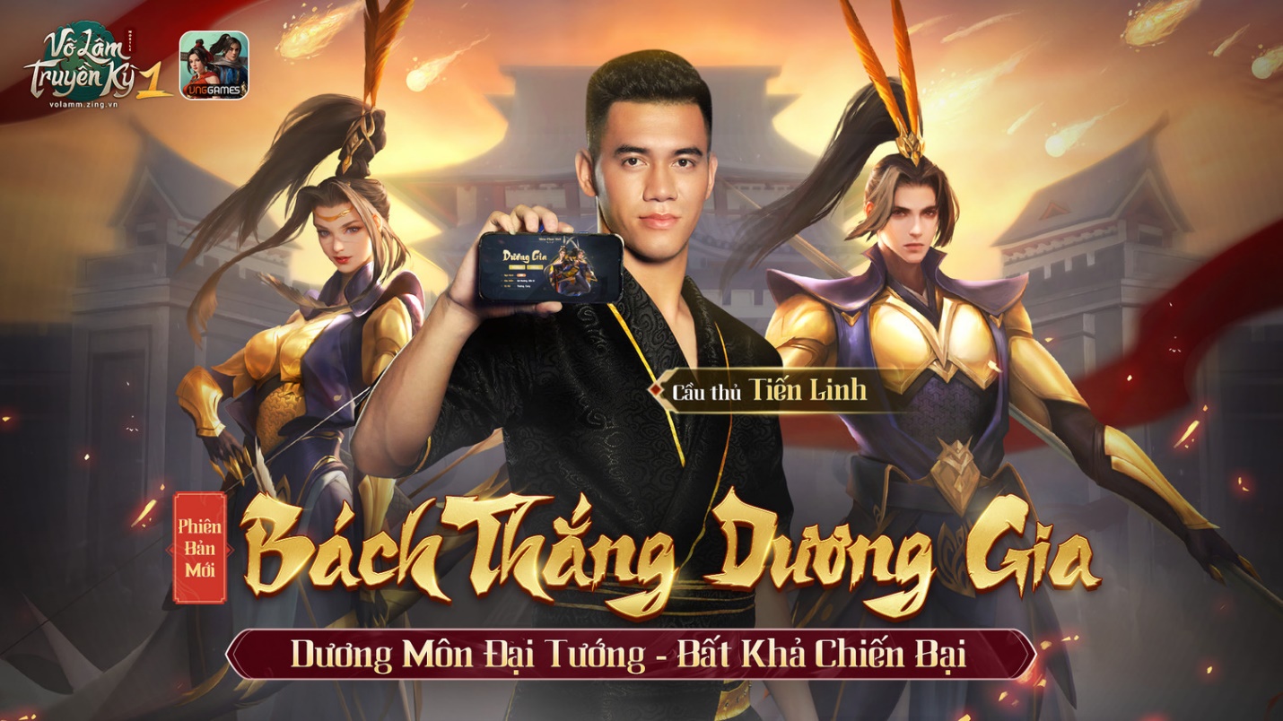 Tiến Linh trở thành gương mặt đồng hành tiếp theo của Võ Lâm Truyền Kỳ 1 Mobile - Ảnh 1.