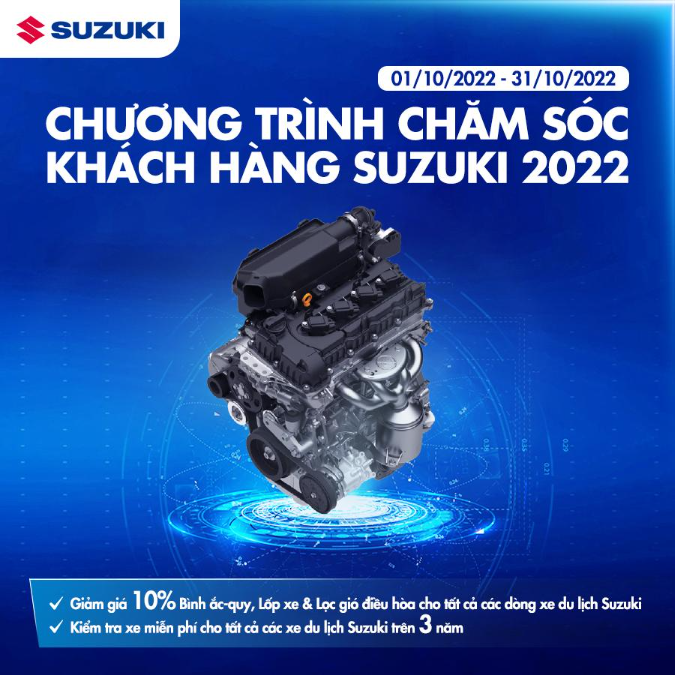 Suzuki triển khai chương trình CSKH cho xe du lịch trong tháng 10 - Ảnh 2.