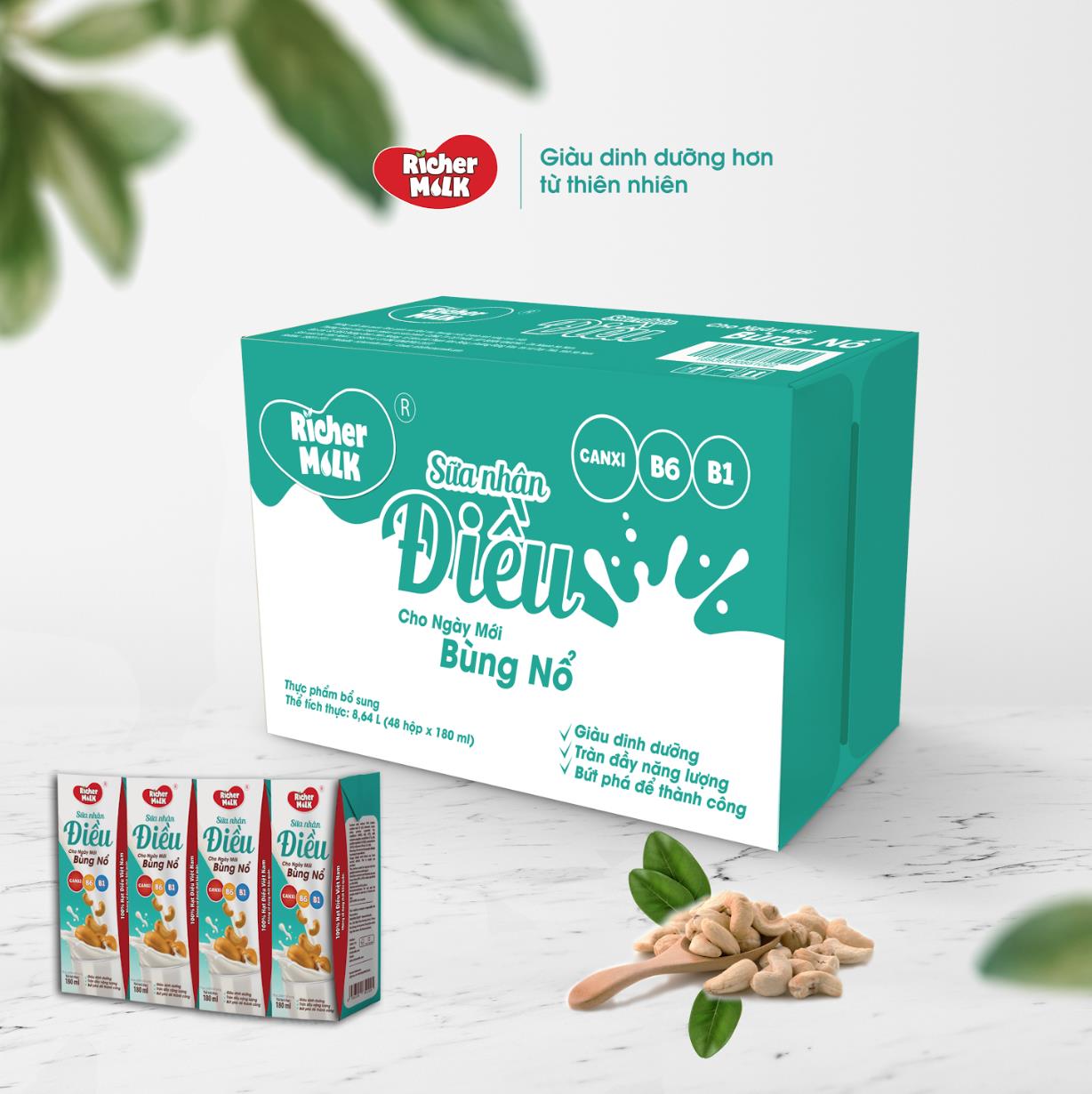 Richer Milk - thương hiệu sữa mang hương vị nguyên bản của hạt điều Việt Nam - Ảnh 2.