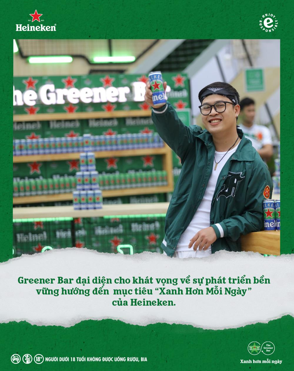 Greener Bar tái xuất tại Heineken Countdown Party 2023, cùng giới trẻ “phủ xanh” mùa lễ hội - Ảnh 1.