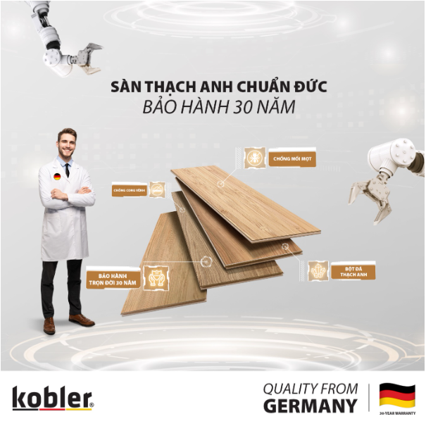 Sàn thạch anh Kobler chuẩn Đức - Điểm sáng trong kiến trúc xanh - Ảnh 2.