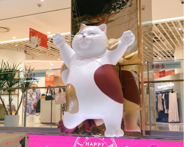 Chào đón năm mới đầy cảm hứng tích cực từ những chú mèo tại Lotte Department Store - Ảnh 3.