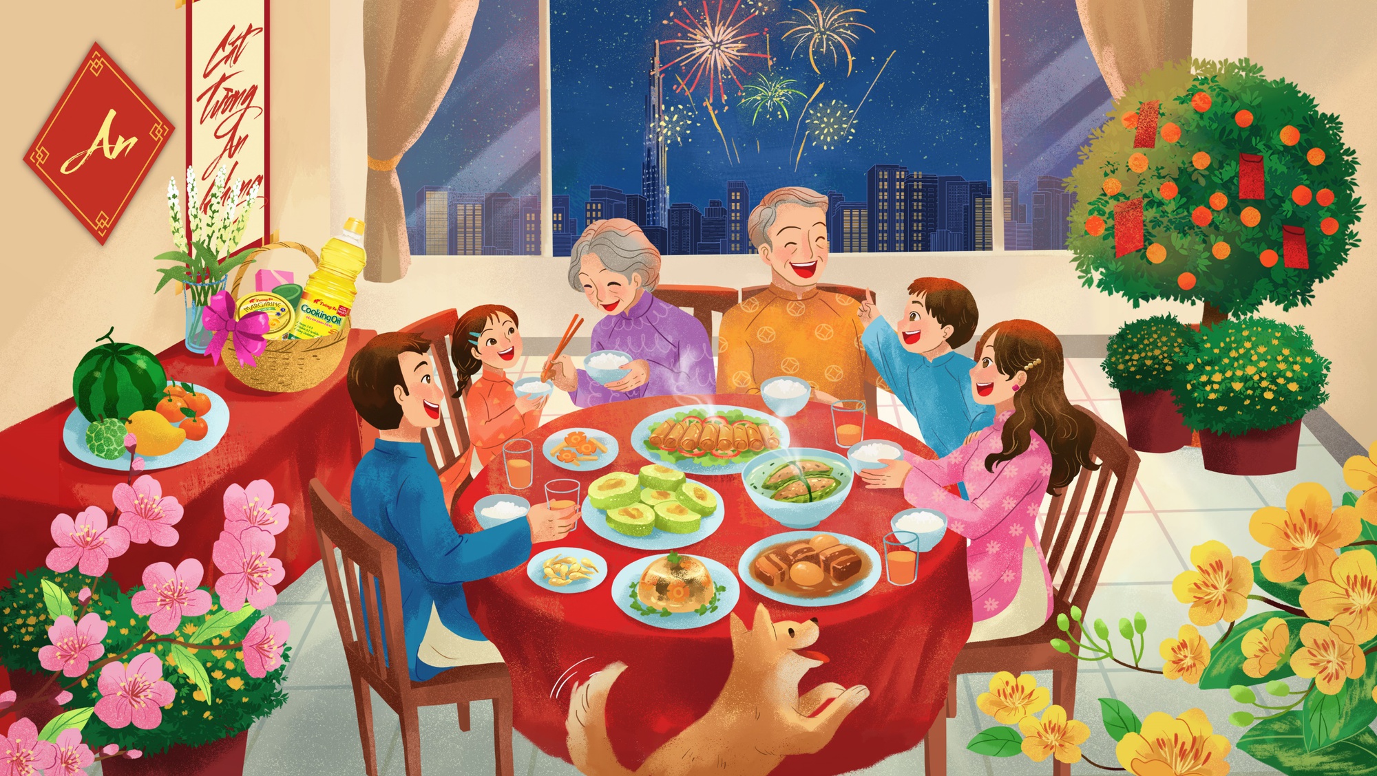 Liêu Hà Trinh, Đoàn Thanh Thảo xúc động chia sẻ bộ tranh 12 tháng hạnh phúc những ngày đầu năm mới - Ảnh 3.