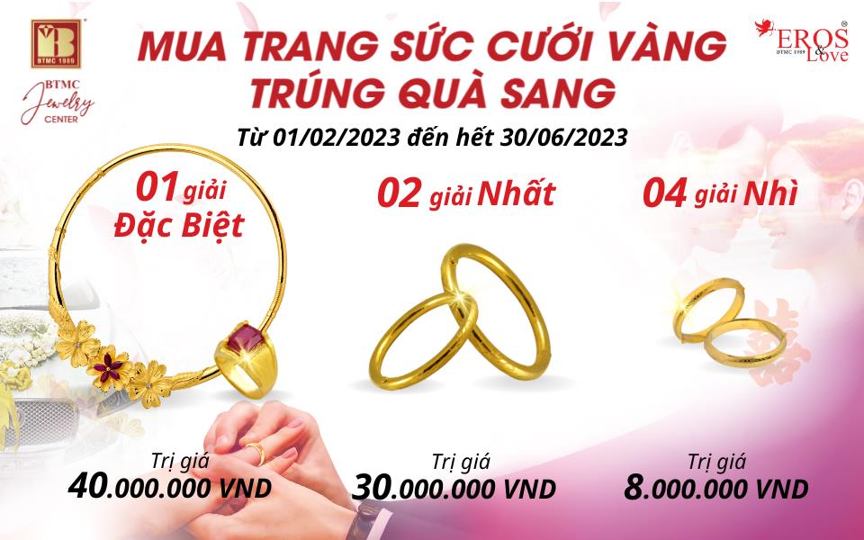 Tận hưởng cơ hội “mua trang sức cưới vàng trúng quà sang” đợt 2 từ Bảo Tín Minh Châu - Ảnh 1.